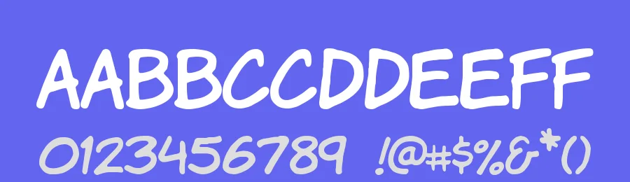 Komika Hands by Vigilante Typeface Corporation — Decorative Font — thumbnail 3