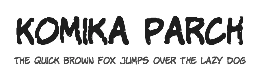 Komika Parch by Vigilante Typeface Corporation — Decorative Font