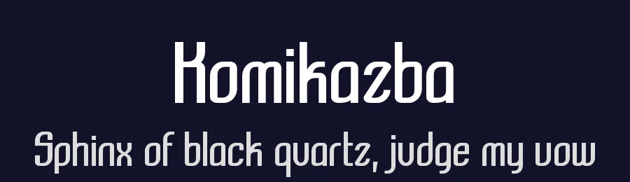 Komikazba by Apostrophic Labs — Sans Serif Font — thumbnail 2