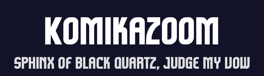Komikazoom by Apostrophic Labs — Sans Serif Font — thumbnail 2