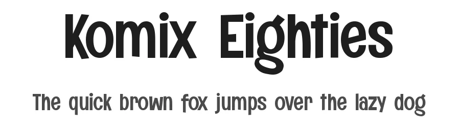 Komix Eighties by Figuree Studio — Decorative Font