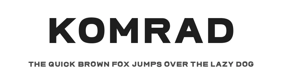 Komrad by Maulana Creative — Sans Serif Font