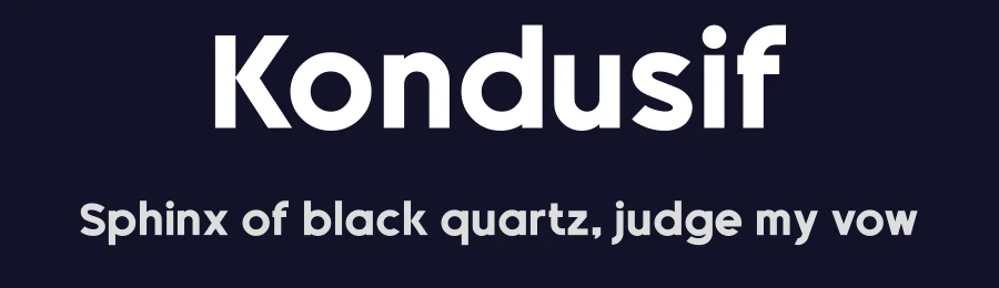 Kondusif by Jeje Abidin — Sans Serif Font — thumbnail 2