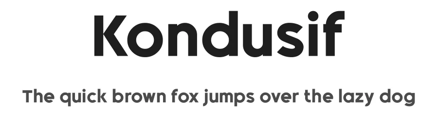 Kondusif by Jeje Abidin — Sans Serif Font