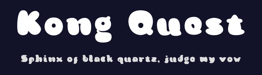 Kong Quest by Field 2 Design — Decorative Font — thumbnail 2