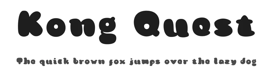Kong Quest by Field 2 Design — Decorative Font