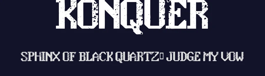 Konquer by Fontmonger — Decorative Font — thumbnail 2