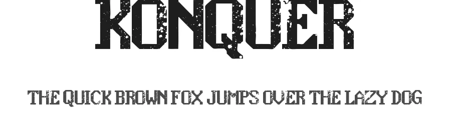 Konquer by Fontmonger — Decorative Font