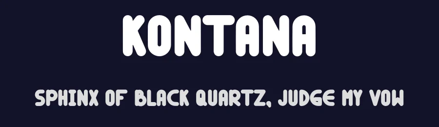 Kontana by Hamsah — Sans Serif Font — thumbnail 2