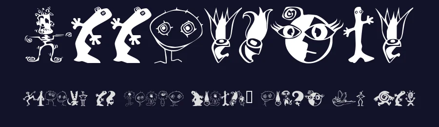 Kooksters by Cyberbuny Creations — Dingbats Font — thumbnail 2