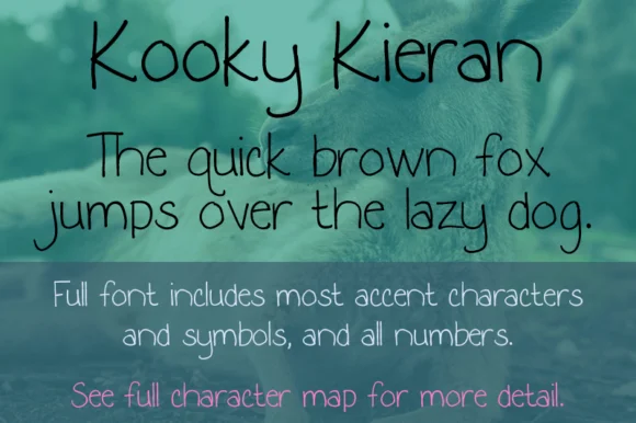 Kooky Kieran Font by Quick Brown Fox Fonts — Script Handwritten Font