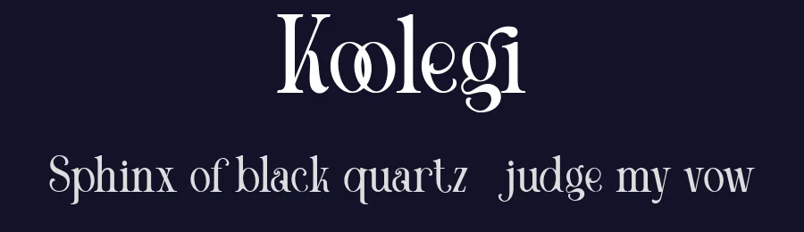 Koolegi by Creatype Studio — Serif Font — thumbnail 2