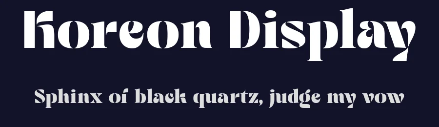 Koreon Display by Prioritype Co — Decorative Font — thumbnail 2