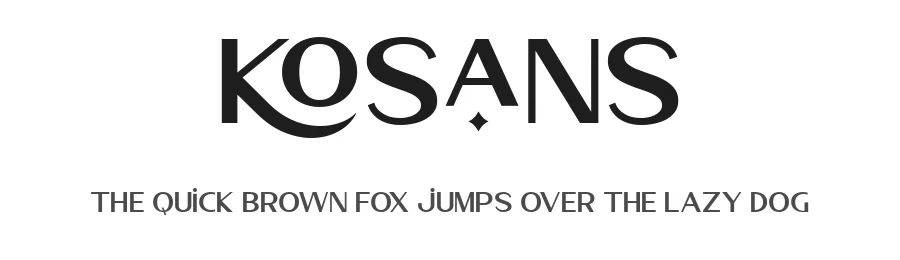 Kosans by Prioritype Co β Sans Serif Font