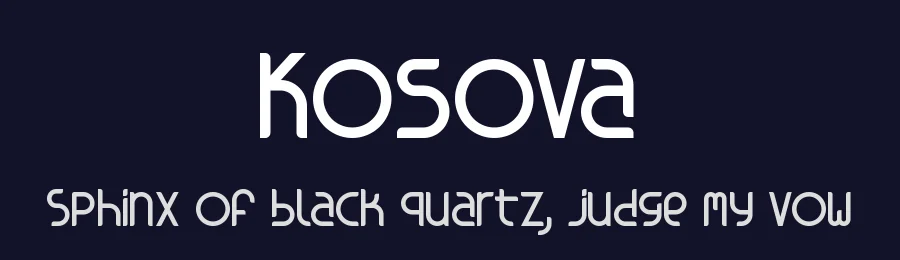 Kosova by Adolfo Rojas — Sans Serif Font — thumbnail 2