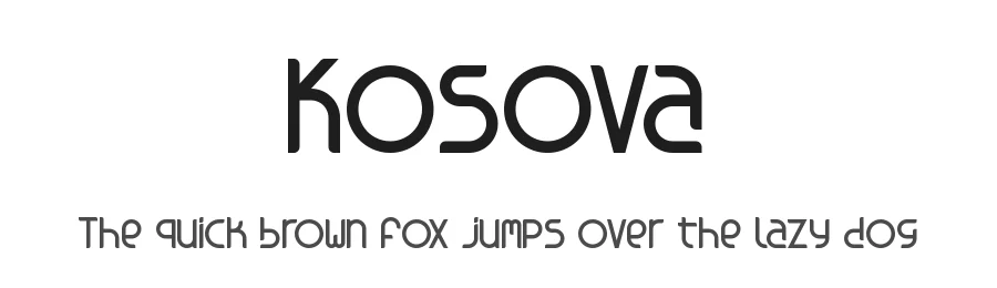 Kosova by Adolfo Rojas — Sans Serif Font