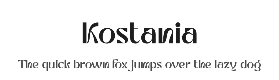 Kostania by Eka Hermawan β Decorative Font