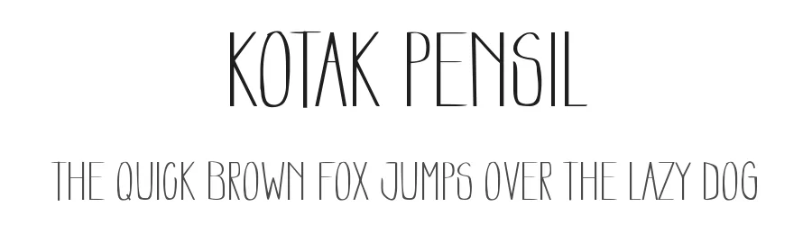 Kotak Pensil