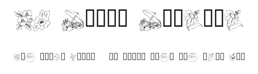 KR Bloom Bonanza by Kat's Fun Fonts β Dingbats Font