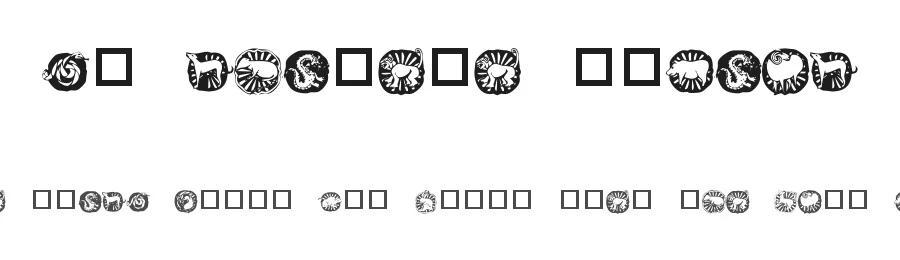 KR Chinese Zodiac by Kat's Fun Fonts — Dingbats Font