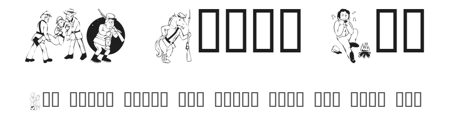 KR Civil War by Kat's Fun Fonts — Dingbats Font