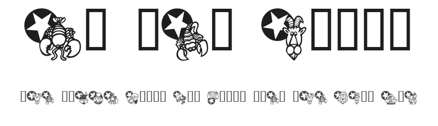 KR New Astro by Kat's Fun Fonts — Dingbats Font