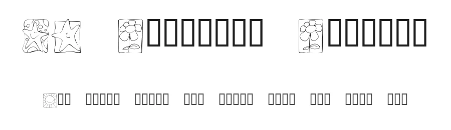 KR Scrappin Squares by Kat's Fun Fonts — Dingbats Font