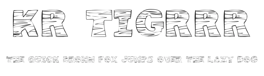 KR Tigrrr by Kat's Fun Fonts — Decorative Font
