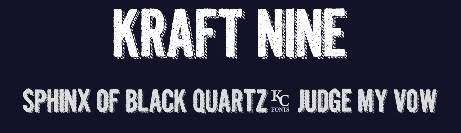 Kraft Nine by KC Fonts — Decorative Font — thumbnail 2