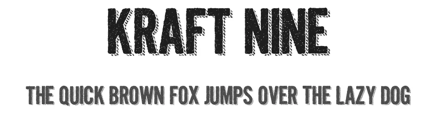 Kraft Nine by KC Fonts — Decorative Font