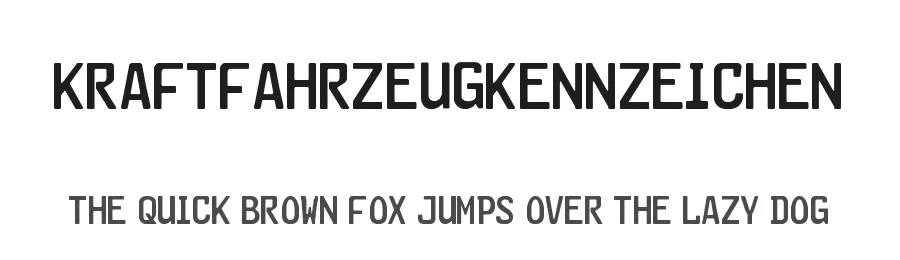 Kraftfahrzeugkennzeichen