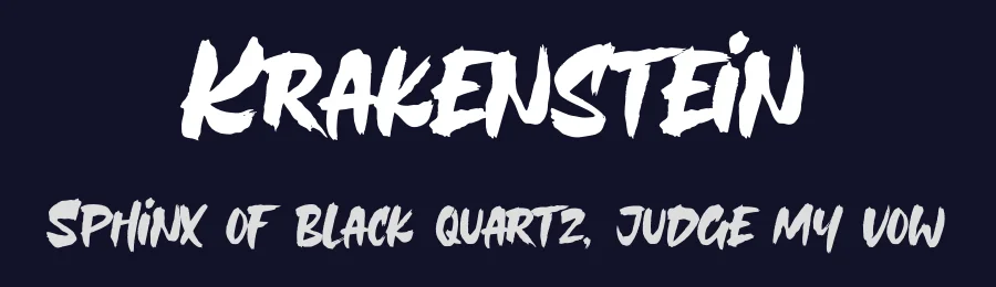 Krakenstein by Gassstype — Decorative Font — thumbnail 2