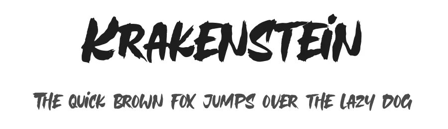 Krakenstein by Gassstype — Decorative Font