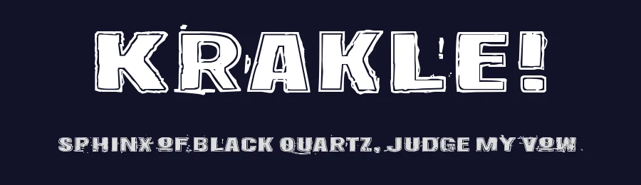 Krakle! by Juha Korhonen — Decorative Font — thumbnail 2