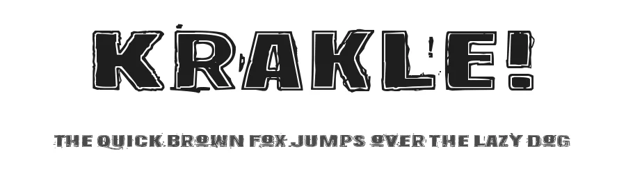 Krakle! by Juha Korhonen โ Decorative Font