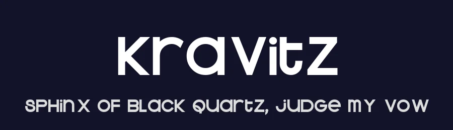 Kravitz by Fontalicious — Sans Serif Font — thumbnail 2