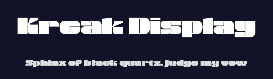 Kreak Display by Tebaltipis Studio — Decorative Font — thumbnail 2