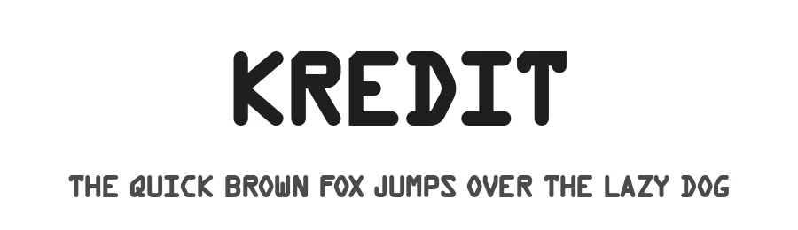 Kredit by Typodermic Fonts — Display Font