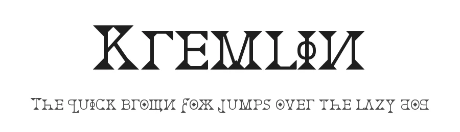 Kremlin by Bolt Cutter Design-Industrial Strength — Decorative Font