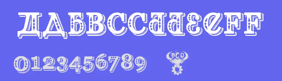 Kremlin Georgian by Bolt Cutter Design-Industrial Strength — Decorative Font — thumbnail 3