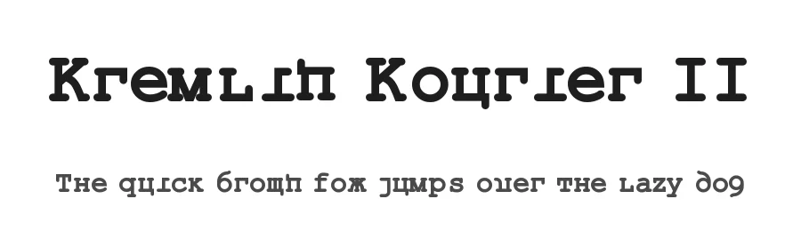 Kremlin Kourier II by Bolt Cutter Design-Industrial Strength — Decorative Font