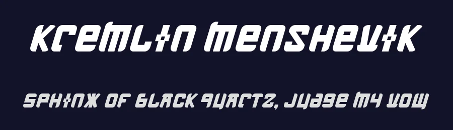 Kremlin Menshevik by Bolt Cutter Design-Industrial Strength — Decorative Font — thumbnail 2