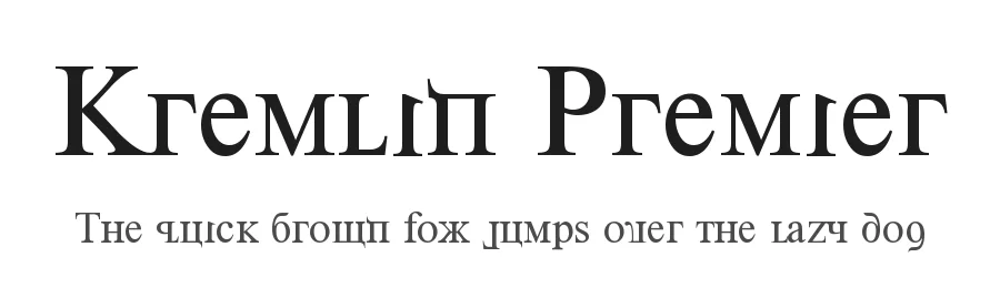 Kremlin Premier by Bolt Cutter Design-Industrial Strength — Decorative Font