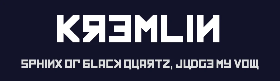 Kremlin by Vic Fieger — Decorative Font — thumbnail 2