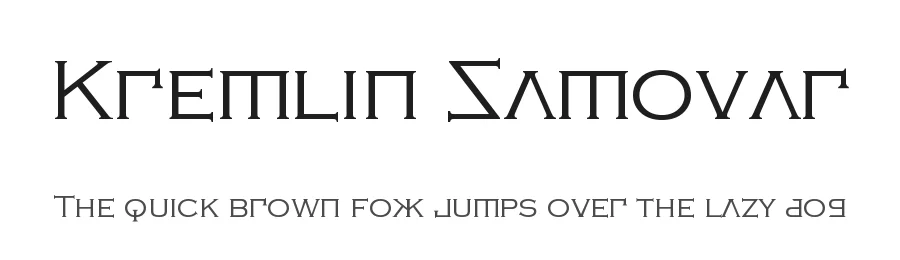 Kremlin Samovar by Bolt Cutter Design-Industrial Strength — Decorative Font