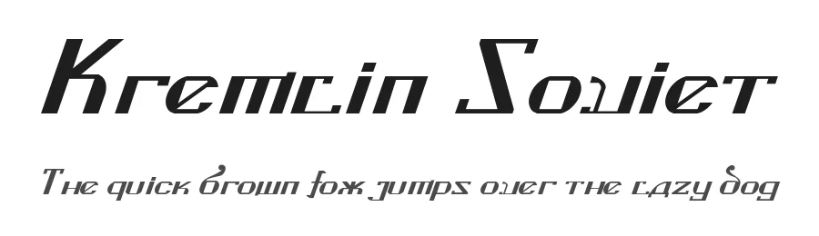 Kremlin Soviet by Bolt Cutter Design-Industrial Strength — Decorative Font