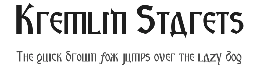 Kremlin Starets by Bolt Cutter Design-Industrial Strength — Decorative Font