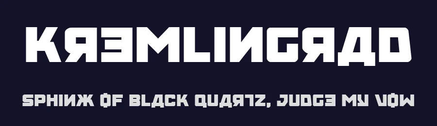 Kremlingrad by Iconian Fonts — Decorative Font — thumbnail 2