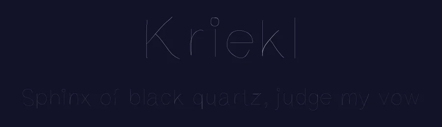 Kriekl by Michael Cortez — Script Handwritten Font — thumbnail 2
