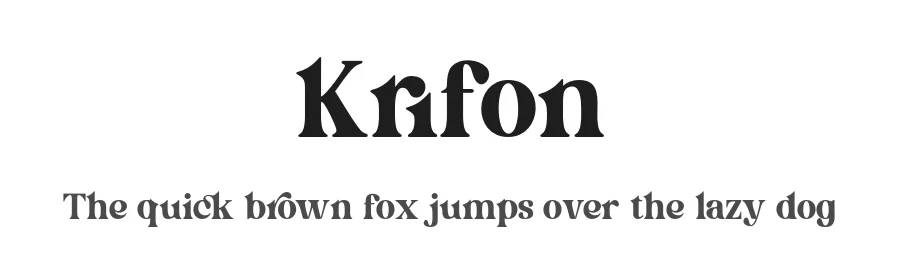 Krifon by Tebaltipis Studio — Decorative Font